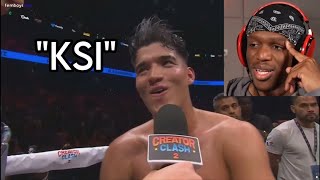 KSI Reacts to Alex Wassabi CALLING OUT KSI… 😂 [upl. by Kirkwood]