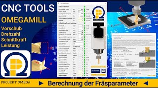 DIY CNC Tool – OMEGAMILL Fräsdaten berechnen amp Frästheorie [upl. by Akemehs]