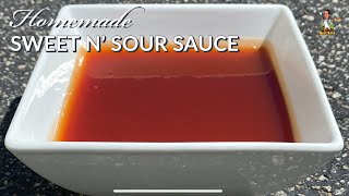 Homemade Sweet and Sour Sauce Recipe  How To Make Sweet N Sour Sauce [upl. by Saxet]