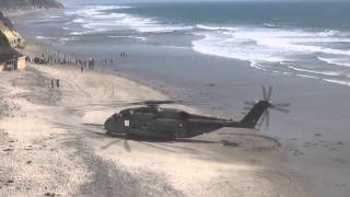 CH 53 Beach Takeoff [upl. by Onibla549]