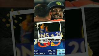 SanjuampSurya Bond❤❤❤🏏❤sanjusamson sanjusamsonlatestnews suryakumaryadav hardikpandya sanju [upl. by Lehcin642]