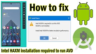 How to solve Intel HAXM installation required to run AVD  A fully working quick fix 2024 [upl. by Elletsyrk590]