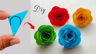 How To Make JISOO Flower 🌹 Paper Flower Making Step By Step DIY Origami Flower Idea [upl. by Caputo]