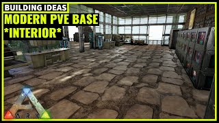 HOW TO BUILD A MODERN PVE BASE INTERIOR  ARK SURVIVAL [upl. by Doralyn]