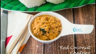 Red Coconut Chutney Recipe [upl. by Lunn]