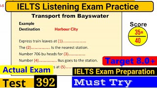 IELTS Listening Practice Test 2024 with Answers Real Exam  392 [upl. by Noletta]