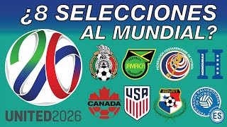 ¿8 SELECCIONES DE CONCACAF EN EL MUNDIAL 2026 [upl. by Selinda254]