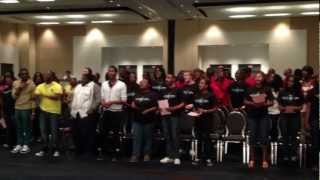 No Greater Love Mass Choir Rehearsal BSU March 2012 [upl. by Marvella905]