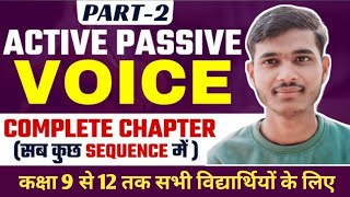 Active and Passive voice Chart  Learn English  English Grammar  Hindi Medium Class UP Board [upl. by Ayor]