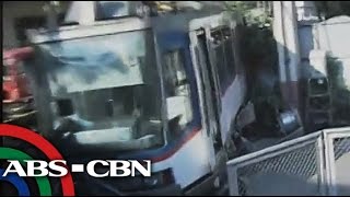 Passengers injured as MRT train rams barrier [upl. by Sennahoj]