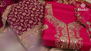 Koskiis mesmerizing range of Unstitched Salwar Suits [upl. by Novihc165]