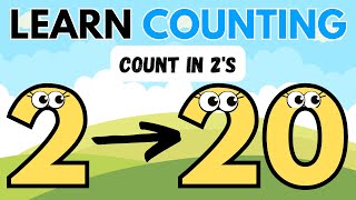 Counting in 2s up to 20  Count by Twos [upl. by Arreyt450]