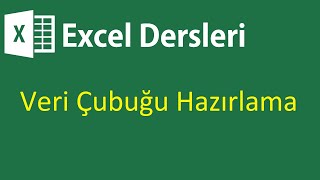 Excel  Veri Çubuğu Hazırlamak Değerlere Göre Değişen Veri Çubuğu [upl. by Idoc]