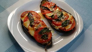 Berenjenas al horno con tomate y mozzarella 🍆🍆🍅🍅🧀🧀 Toma Recetas [upl. by Arahset]