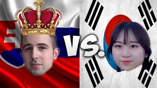 LANGUAGE CHALLENGE SLOVAKIA VS SOUTH KOREA PART 12 W KAILEY [upl. by Boelter78]