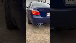 V10 BMW e60 M5 1 week sitting cold start Muffler delete  X pipe [upl. by Atiuqehs]