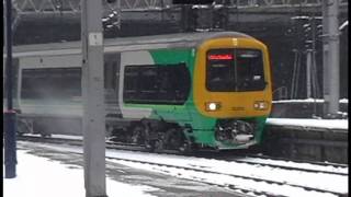 Trains at Birmingham New Street  HEAVY SNOW  221210 [upl. by Mendez43]