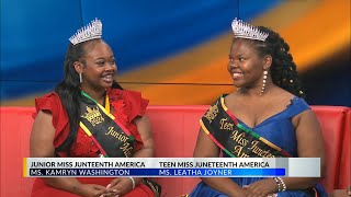 2024 Crowned Junior Miss and Teen Miss Juneteenth America  WKRG News 5 Red Couch Interview [upl. by Nicram]