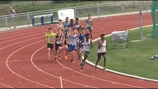 1000m MIM série 1  Finale Nationale des Pointes dOr Colette Besson 2017 à Angoulême [upl. by Illehs]