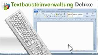 Kostenlose Textbausteinverwaltung Deluxe [upl. by Nickolaus540]