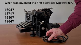 1 minute of typewriters When was the electrical typewriter invented [upl. by Ayikur900]