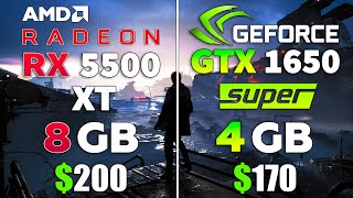 RX 5500 XT vs GTX 1650 SUPER Test in 10 Games [upl. by Adeline632]