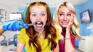 MY 10 YEAR OLD DAUGHTER GETS BRACES [upl. by Ellienad]