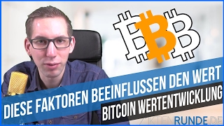 Bitcoin Wertentwicklung  Diese FAKTOREN beeinflussen den Wert [upl. by Hctub870]