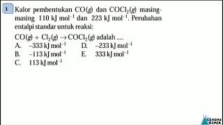 TERMOKIMIA Pembahasan soal 3 [upl. by Eulau]