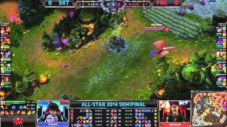 SKT vs FNC  2014 AllStar Semifinal G1 [upl. by Lellih]