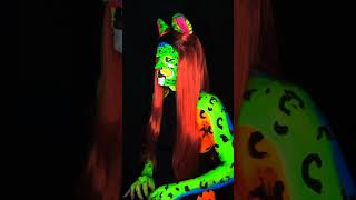 skinscapes nyssa lisafrank neonbodypaint occosplay [upl. by Brennen]