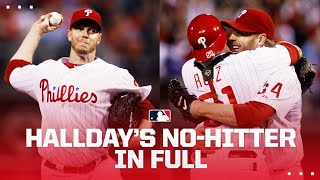 Roy Halladays Postseason NoHitter 2010 NLDS Game 1 Phillies vs Reds  Classic Games [upl. by Hnahc]