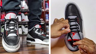 4 NEW Ways How To Lace Nike Air Jordan 3s  Nike Air Jordan 3 Lacing [upl. by Ived598]