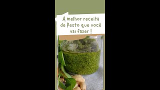 A Melhor receita de Pesto que você vai fazer shorts [upl. by Lunseth948]