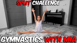 Split challenge for beginners in Gymnastics [upl. by Niwrud]