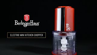 Berlinger Haus Metallic Line Burgundy Edition Mini Chopper Presentation BH9380 [upl. by Ulric982]