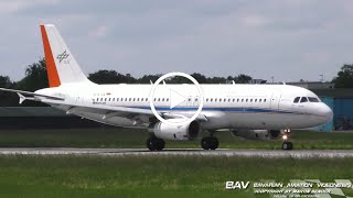 Airbus A320  Deutsches Zentrum für Luft und Raumfahrt DATRA  touch and go at Memmingen Airport [upl. by Attenaz]