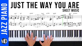 Just The Way You Are  Piano Reharm Sheet Music PDF pianocover jazzpiano [upl. by Irotal524]