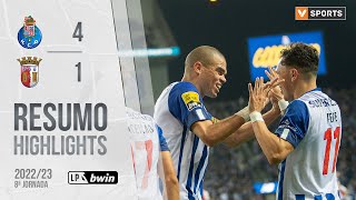 Highlights  Resumo FC Porto 41 SC Braga Liga 2223 8 [upl. by Lon]