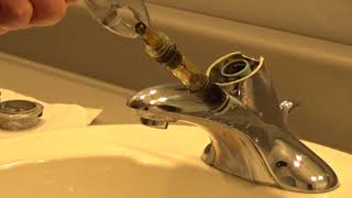 Moen Bathroom Faucet Repair  Moen 1225 [upl. by Sherborn]