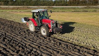 Massey Ferguson 6180  Ploegen  Ploughing  Pflügen [upl. by Aicire]