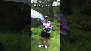 Aldi air gazebo 3x3 out camping Works awesome Check out our set up and review 👇 [upl. by Pfosi]