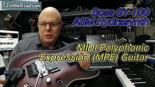 MIDI Polyphonic Expression MPE Guitar  Boss SY 1000  ASM Hydrasynth [upl. by Aimik628]