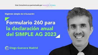 Sentencia C 540 Formulario 260 para la declaración anual del SIMPLE año gravable 2023 [upl. by Thgiled]