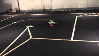 TRF102  F104V2 vs TRF102 on small tight carpet track Used tamiya rubber tire [upl. by Nauq]