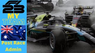 F1 23 My Team S2EP10 Post Australia Admin [upl. by Monjan]