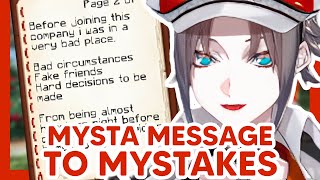 Mysta wrote a message and a wish for Mystake 【NIJISANJI EN】 [upl. by Romito]