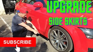 HOW TO FIT MAXTON DESIGN SIDE SKIRT EXTENSIONS AUDI TT MK2 8J [upl. by Kerril]