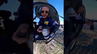 Photographer captures Rose Bowl flyover from 4000 feet [upl. by Arlen]