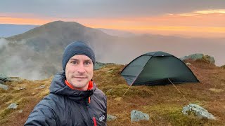 Wild Camping in Scotland at 3199ft on a Munro Summit [upl. by Valerlan879]